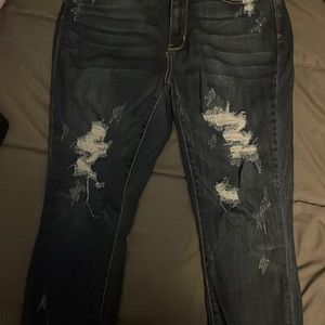 Judy Blue Skinny Fit Destructive Jeans